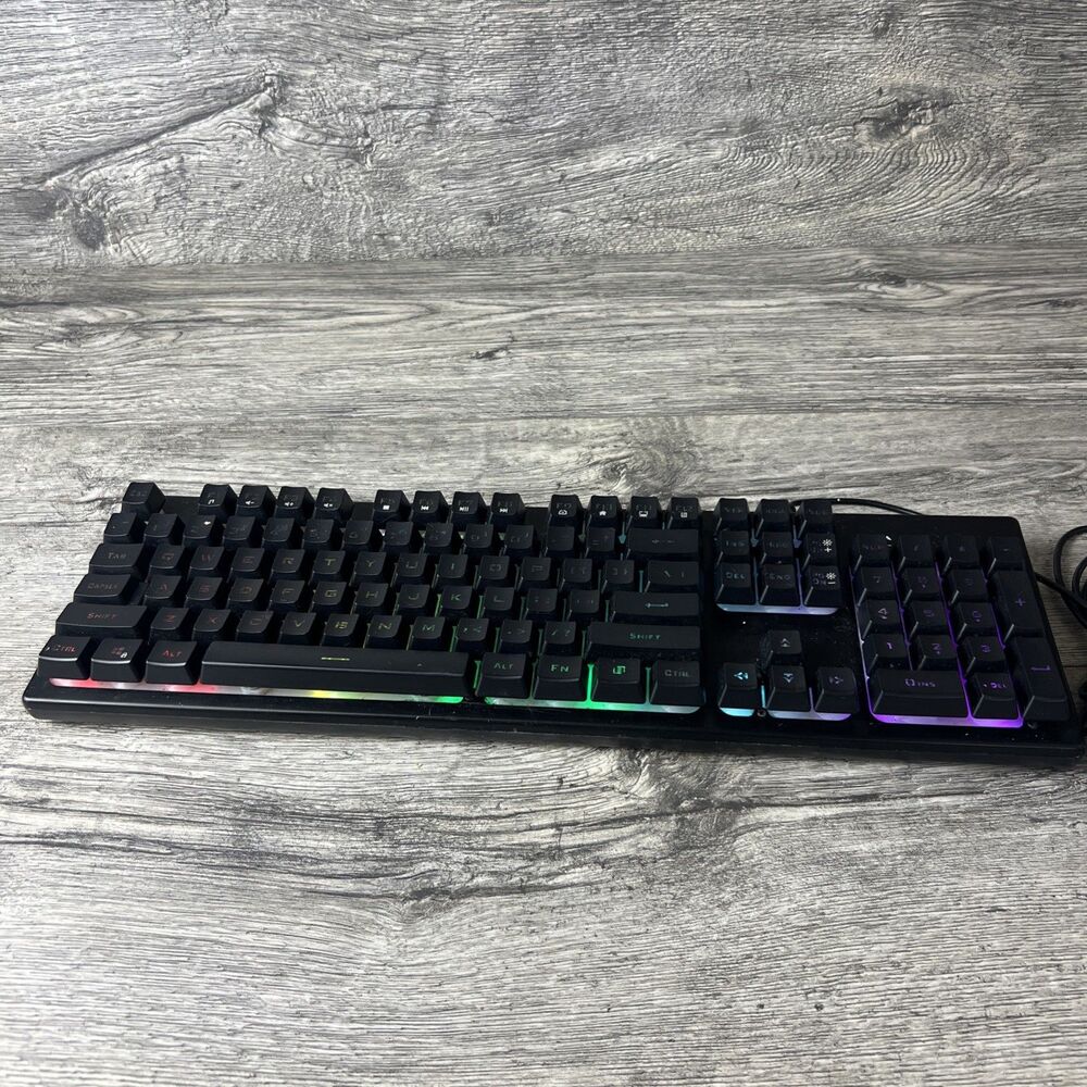 iBUYPOWER KB-IBP-2210 Wired RGB Gaming Keyboard — Tested Working